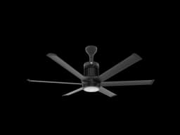 i6 kattotuuletin — musta